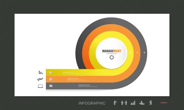 Flechas de tablero de dardos que golpean el objetivo con tres pasos infografía stock ilustración Infografía, iconos