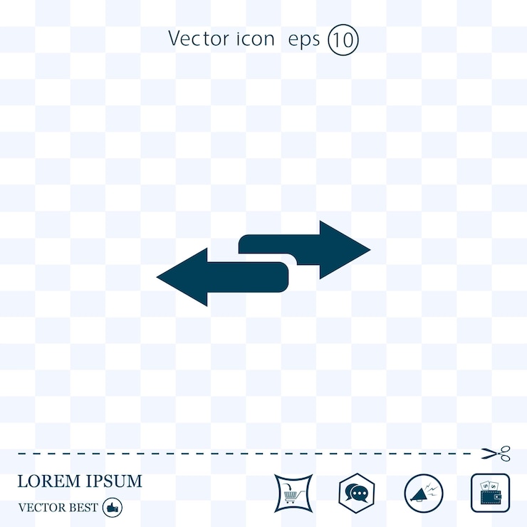 Vector flechas web flecha punteros tiempo vector icono en fondo eps 10