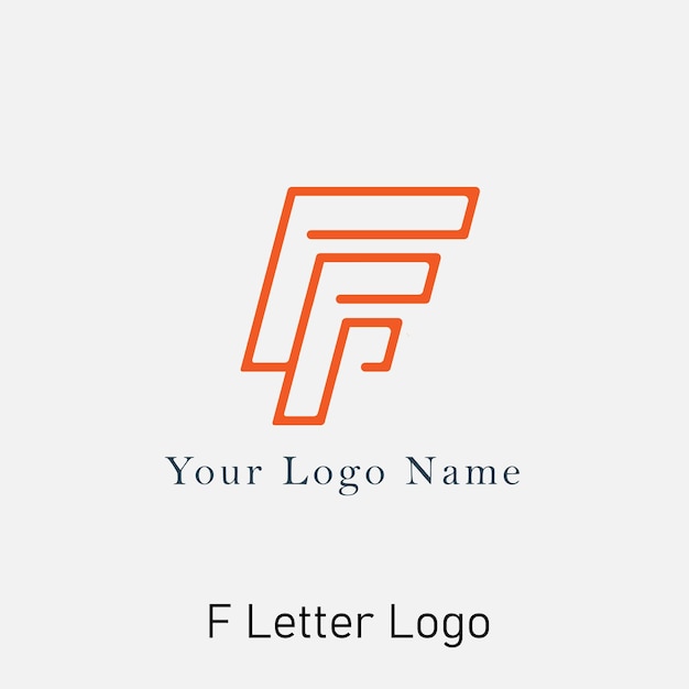 FLetter para el logotipo de su empresa y la identidad de su empresa