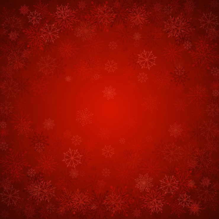 Vector flocos de nieve de fondo navideño con luces