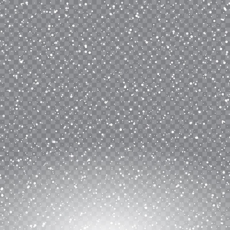 Vector flocos de nieve de invierno cayendo sobre un fondo transparente para el vector de diseño de navidad