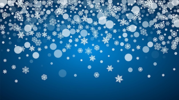 Flocos de nieve de Navidad y Año Nuevo