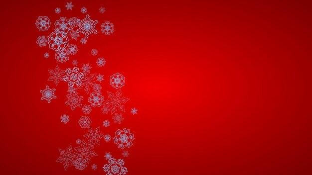 Flocos de nieve de Navidad y Año Nuevo