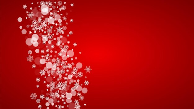 Flocos de nieve de Navidad y Año Nuevo
