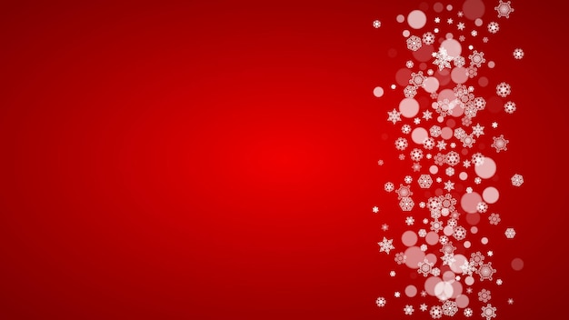 Flocos de nieve de Navidad y Año Nuevo