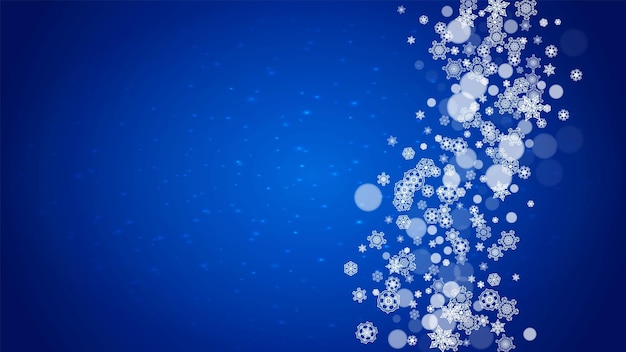 Flocos de nieve de Navidad y Año Nuevo