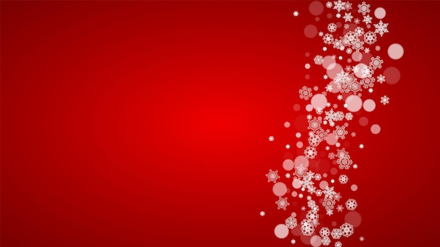 Flocos de nieve de Navidad y Año Nuevo