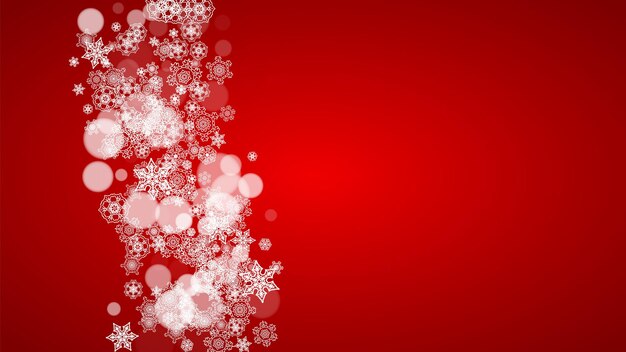 Flocos de nieve de Navidad y Año Nuevo