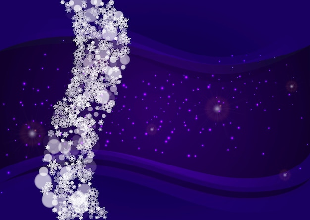 Flocos de nieve ultravioleta de Navidad y Año Nuevo