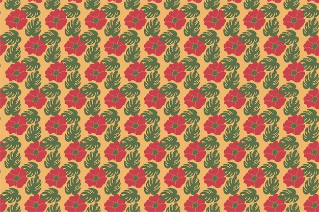Flor abstracta de fondo sin fisuras patrón