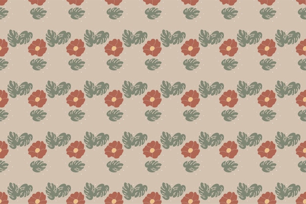 Flor abstracta de fondo sin fisuras patrón