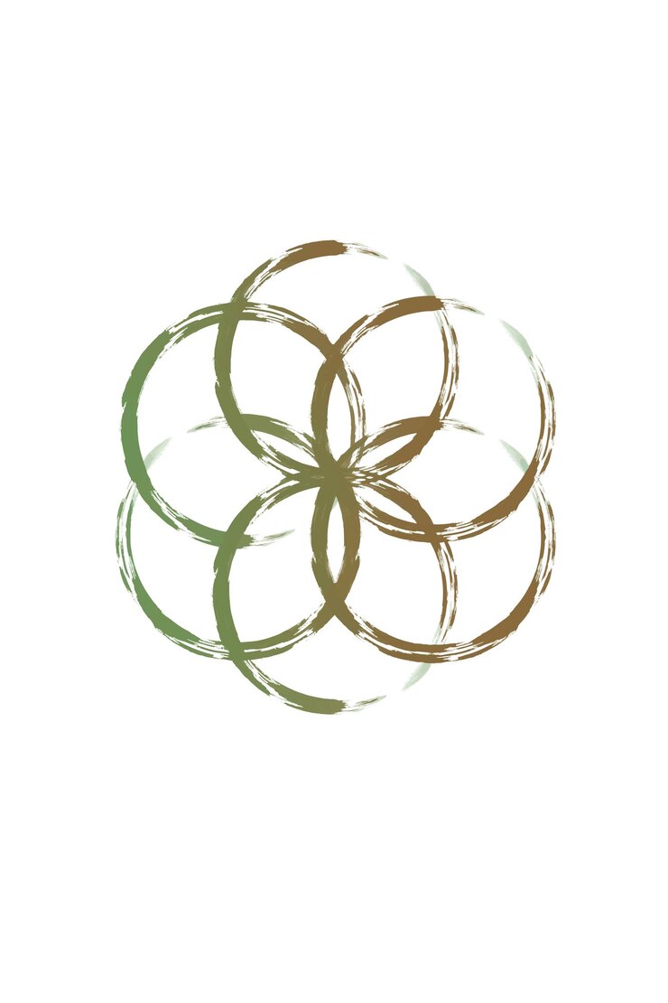 Flor abstracta del símbolo de la vida