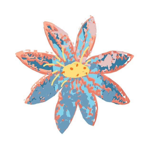 flor, acuarela, ilustración