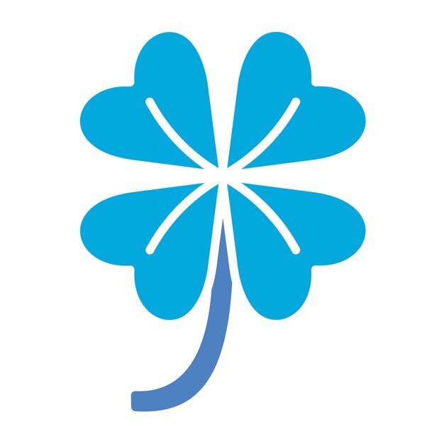 una flor azul que tiene una hoja azul en ella