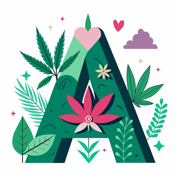 Vector la flor de cannabis de última generación a