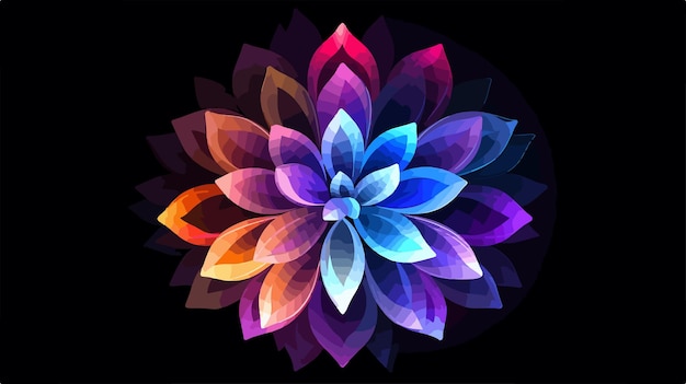una flor colorida que es hecha por la compañía de la compañía