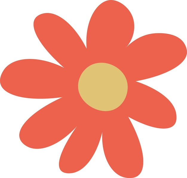 Flor dibujada a mano