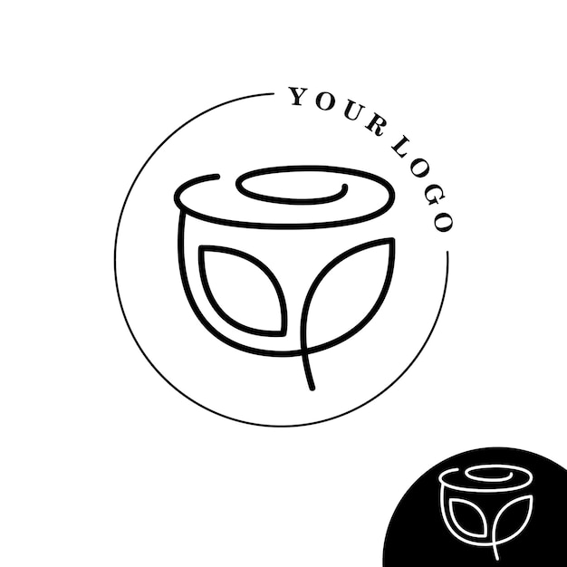Flor de diseño de logotipo Vector