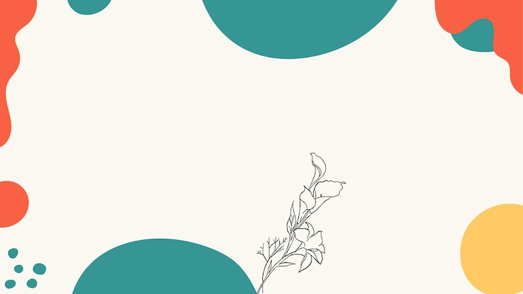 Vector una flor está dibujada en un fondo blanco patrón floral abstracto sin costuras