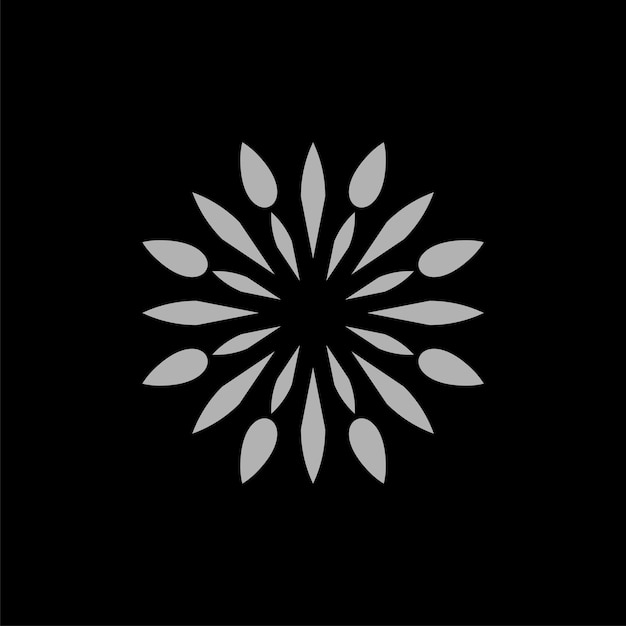 Flor de estrella Pictograma ornamental Logotipo Plantilla Ilustración Diseño Vector EPS 10