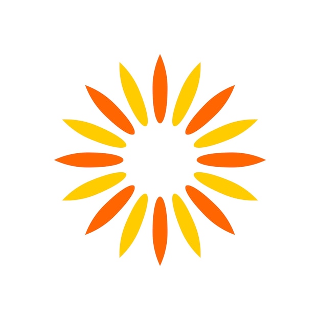 Flor de estrella Pictograma ornamental Logotipo Plantilla Ilustración Diseño Vector EPS 10