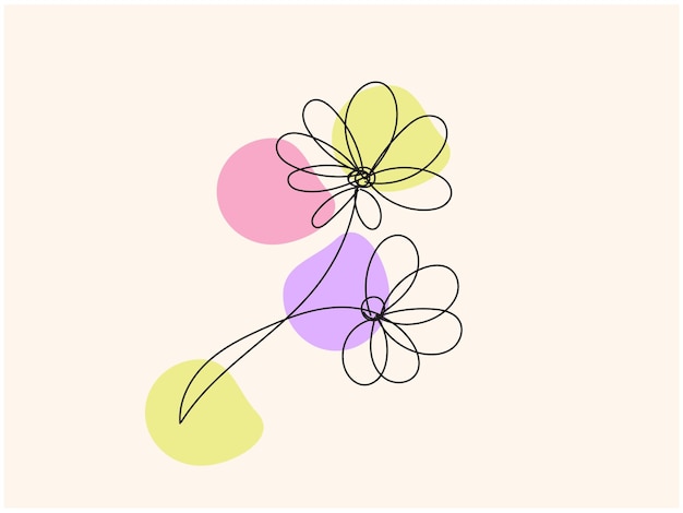 una flor con una flor amarilla y púrpura en ella