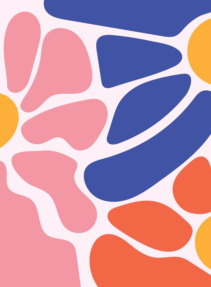 Flor de fondo o ilustración con una paleta de colores retro