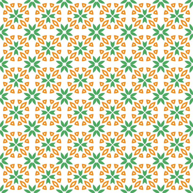 Flor geométrica floral sin fisuras de fondo