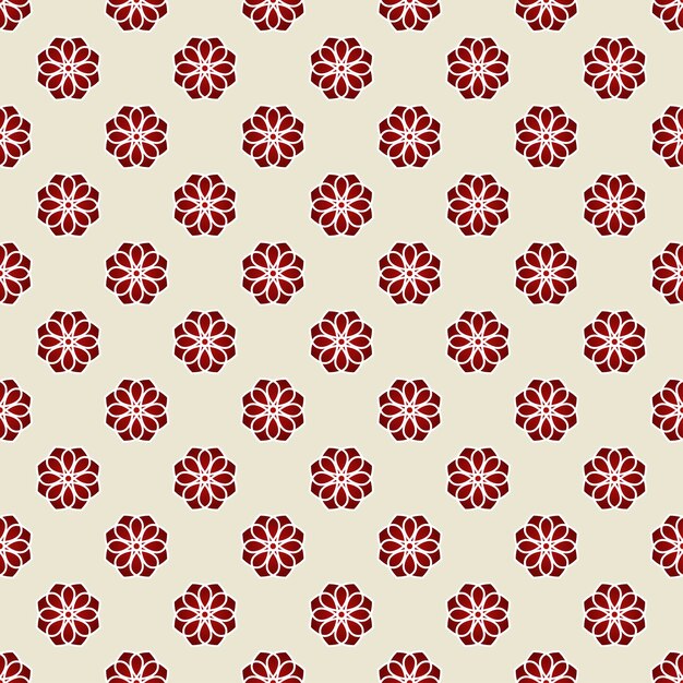 flor, geométrico, seamless, patrón, vector, ilustración