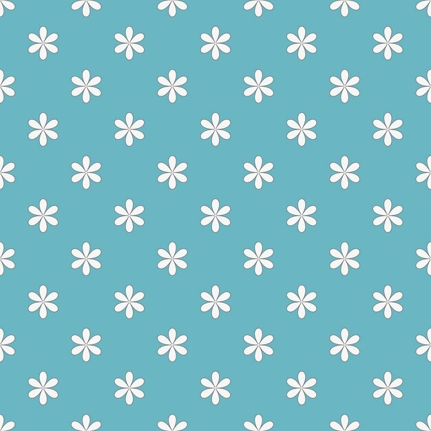flor, geométrico, seamless, patrón, vector, ilustración