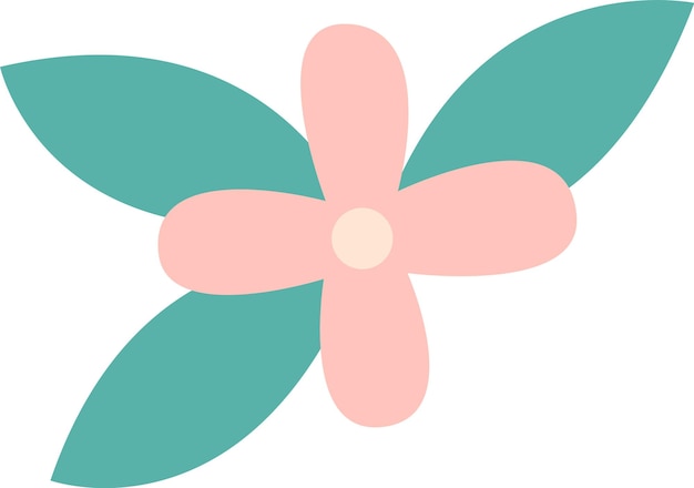 Flor Con Hojas