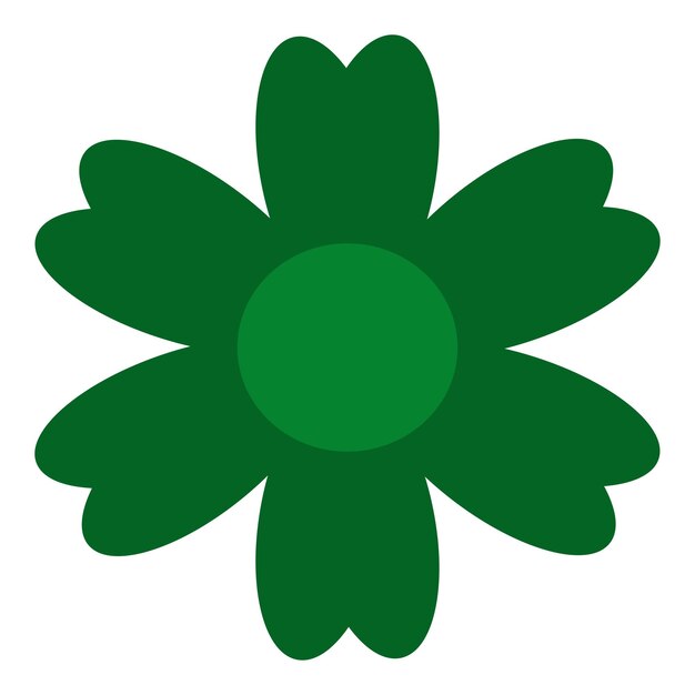 Flor de icono de vector plano aislado único color