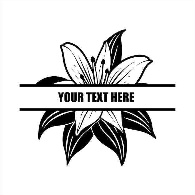 La flor del lirio svg