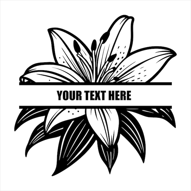 La flor del lirio svg