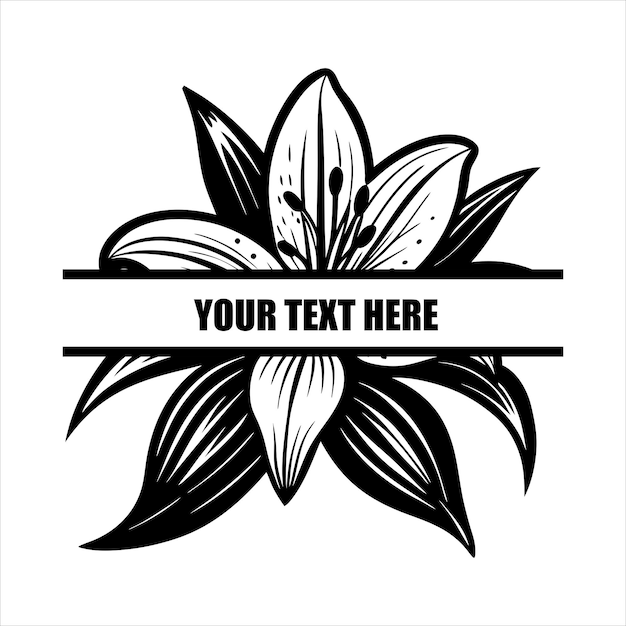 La flor del lirio svg