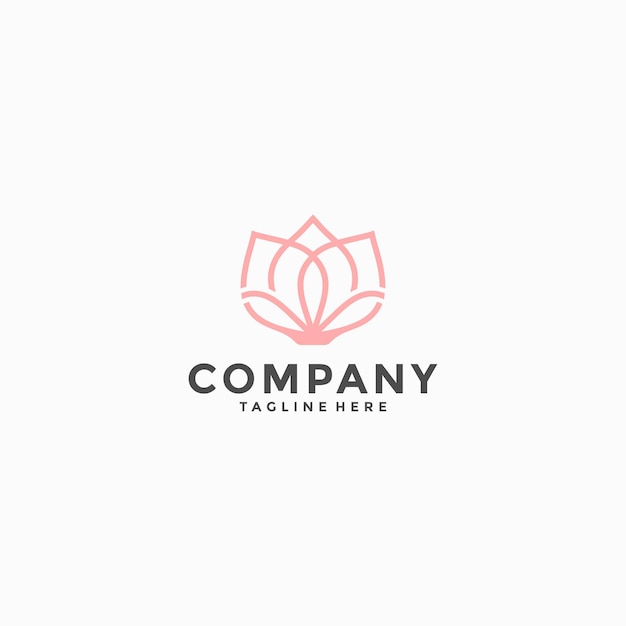 Flor, logotipo, plantilla, vector