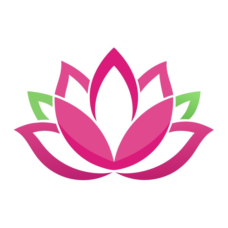 Vector flor de loto diseño de logotipo femenino vector ilustración de icono