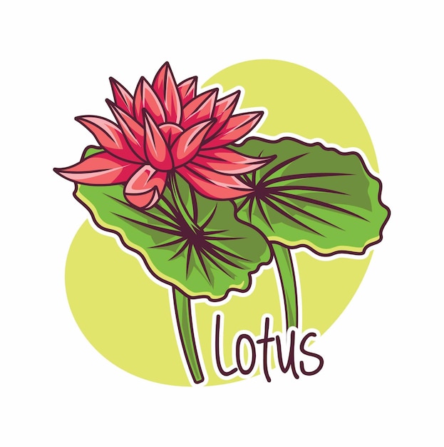 Flor de loto tropical