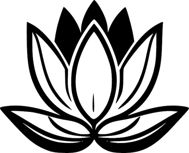 Flor de loto Vector de alta calidad Logo Ilustración vectorial ideal para gráficos de camisetas