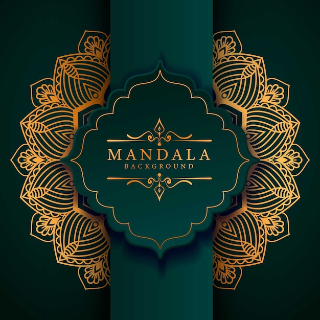 Flor de lujo mandala fondo estilo arabesco