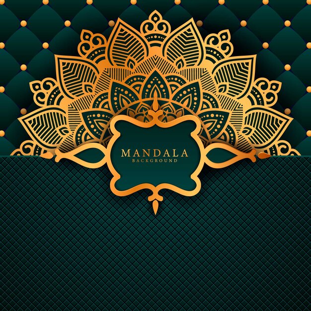 Flor de lujo mandala fondo estilo arabesco