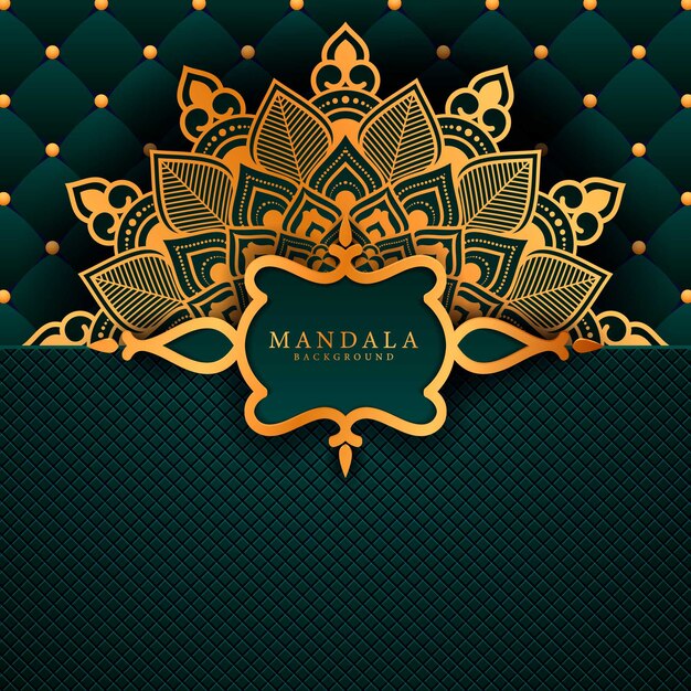 Flor de lujo mandala fondo estilo arabesco