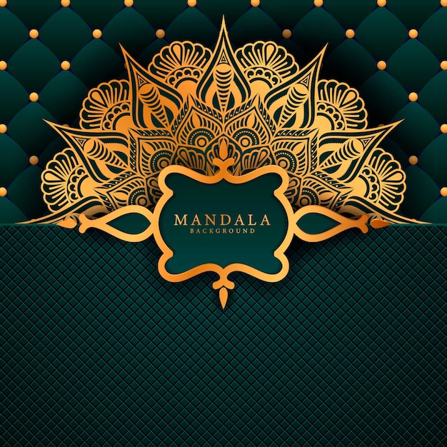 Flor de lujo mandala fondo estilo arabesco