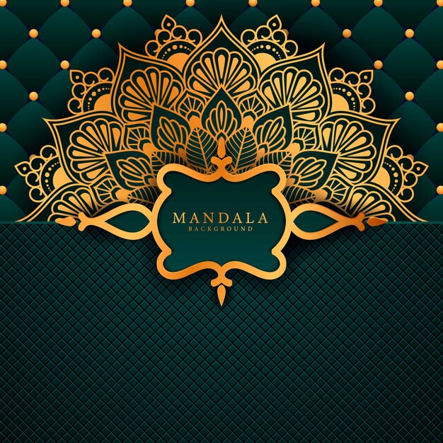 Flor de lujo mandala fondo estilo arabesco