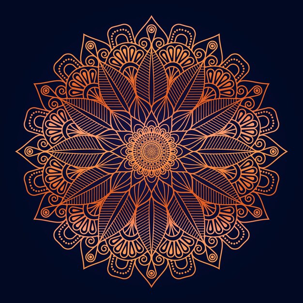 Flor de lujo mandala fondo estilo arabesco