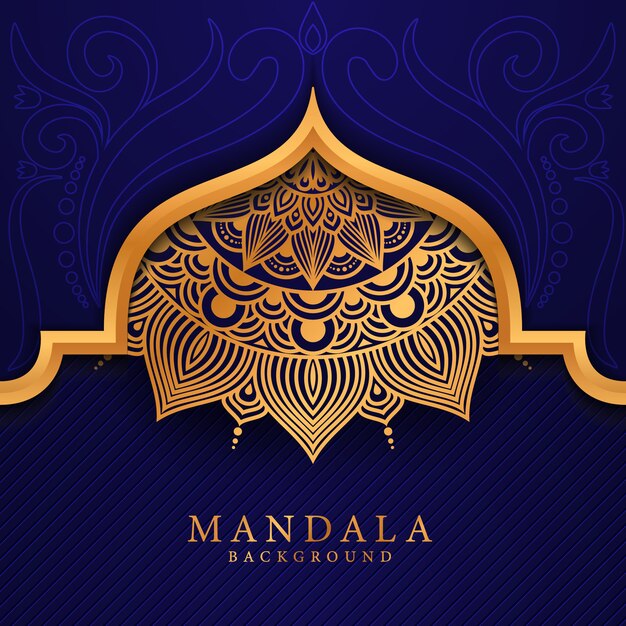 Flor de lujo mandala fondo estilo arabesco