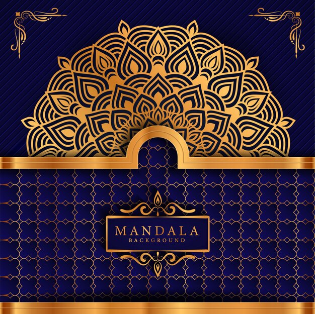 Flor de lujo mandala fondo estilo arabesco
