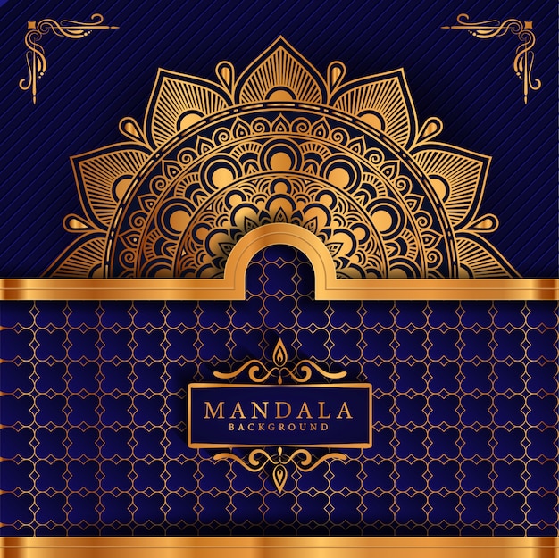 Flor de lujo mandala fondo estilo arabesco