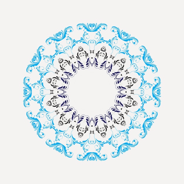 Flor Mandala Elementos decorativos vintage Patrón oriental Ilustración de vector de lujo