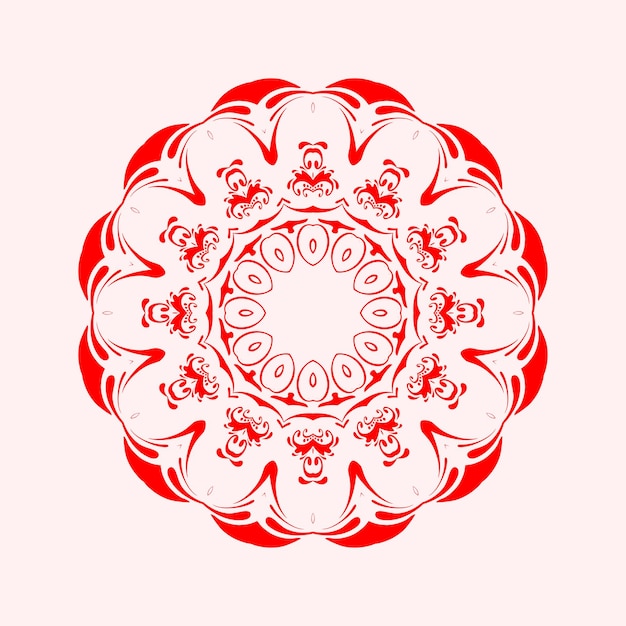 Flor Mandala Elementos decorativos vintage Patrón oriental Ilustración de vector de lujo